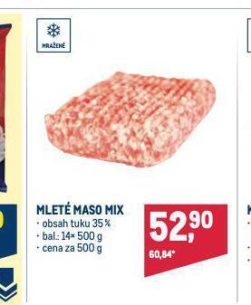 Makro Mleté maso mix nabídka