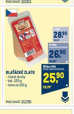 Makro Blaťácké zlato sýr nabídka