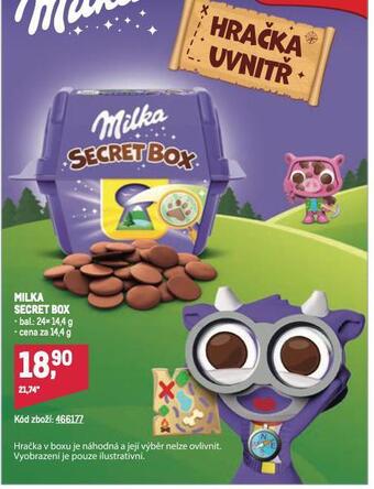 Makro Milka secret box nabídka