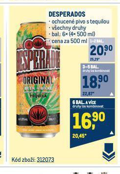 Makro Desperados nabídka