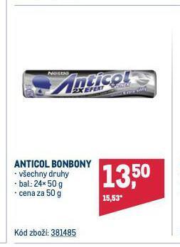 Makro Anticol bonbony nabídka