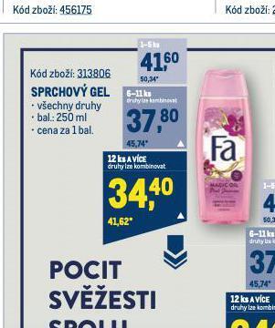Makro Fa sprchový gel nabídka