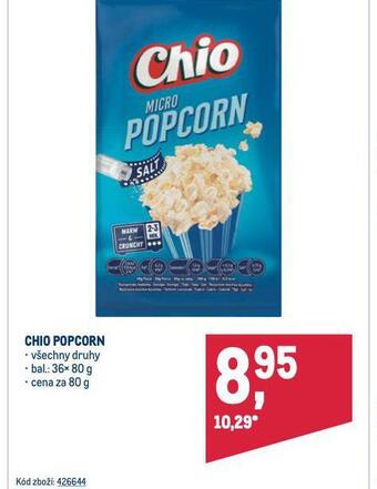 Makro Chio popcorn nabídka