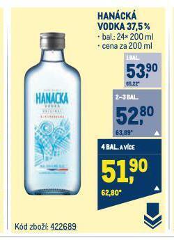 Makro Hanácká vodka nabídka