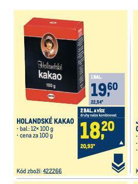 Makro Holandské kakao nabídka