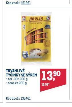 Makro Trvanlivé tyčinky se sýrem nabídka