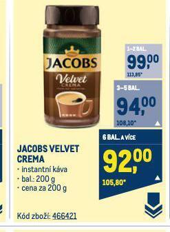 Makro Káva jacobs nabídka