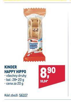 Makro Kinder happy hippo nabídka