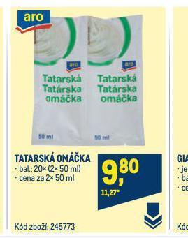 Makro Tatarská omáčka nabídka