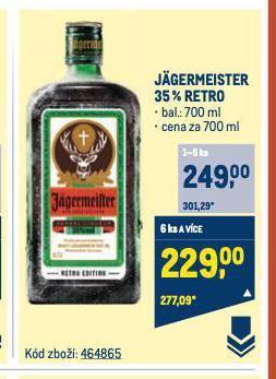 Makro Jagermeister nabídka
