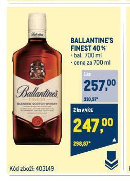 Makro Ballantine's finest nabídka