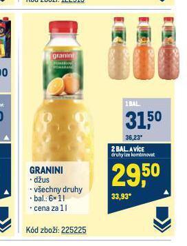 Makro Granini nabídka