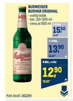 Makro Pivo budweiser budvar nabídka