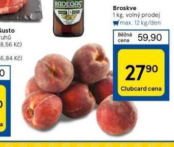 Tesco Broskve nabídka