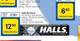 Tesco Halls bonbony nabídka