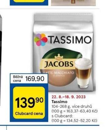 Tesco Tassimo nabídka
