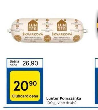 Tesco Lunter pomazánka nabídka
