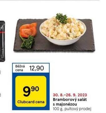 Bramborový salát s majonézou
