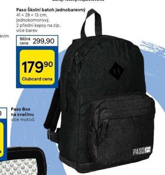 Tesco Paso školní batoh jednobarevný nabídka