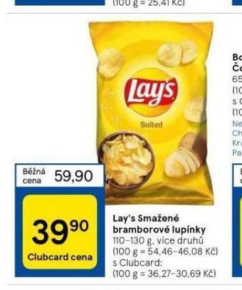 Tesco Lay´s smažené bramborové lupínky nabídka