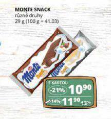 Flop Monte snack nabídka