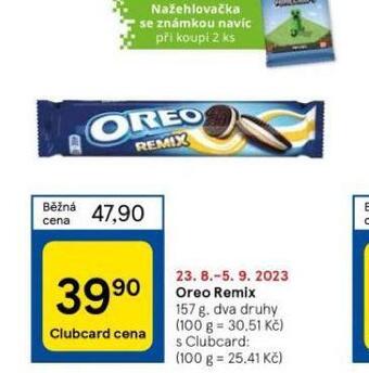 Tesco Oreo remix nabídka