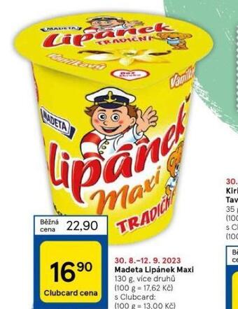 Tesco Madeta lipánek maxi nabídka