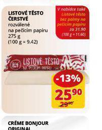Flop Listové těsto čerstvé nabídka