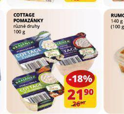 Flop Cottage pomazánky nabídka