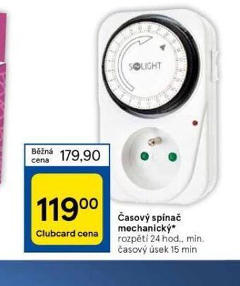 Tesco Časový spínač mechanický nabídka