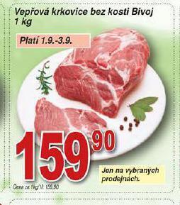 Hruška Vepřová krkovice bez kosti nabídka