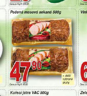 Hruška Pečená masová sekaná nabídka