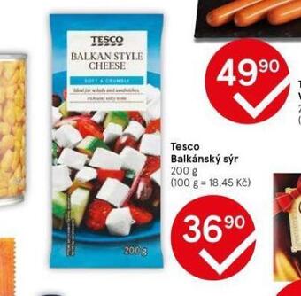 Tesco Tesco balkánský sýr nabídka