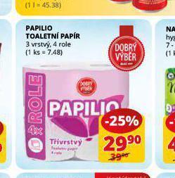 Flop Papilio toaletní papír nabídka