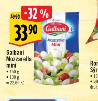 Albert Galbani mozzarella sýr nabídka