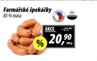 ZEMAN Farmářské špekáčky nabídka