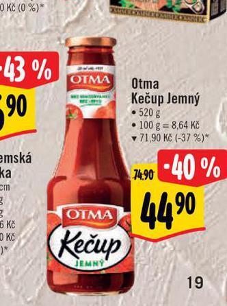 Albert Otma kečup nabídka