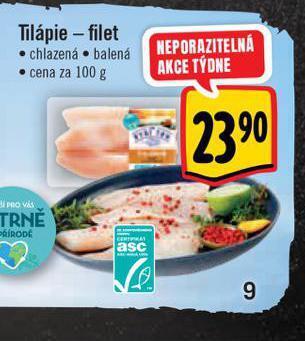 Albert Tilápie filet nabídka