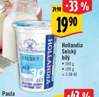 Albert Hollandia selský jogurt nabídka