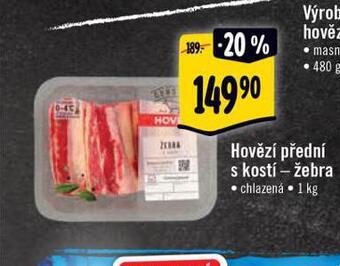 Albert Hovězí přední s kostí nabídka