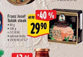 Albert Franz josef tuňák steak nabídka