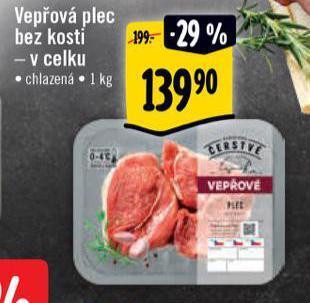 Albert Vepřová plec bez kosti nabídka