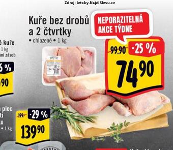 Albert Kuře bez drobů a 2 čtvrtky nabídka
