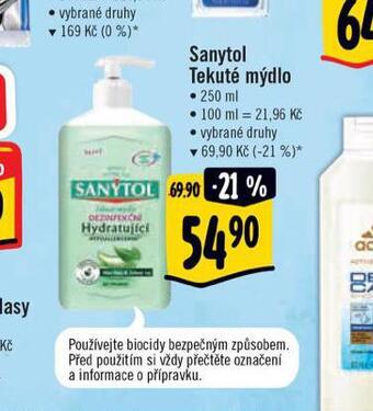 Albert Sanytol tekuté mýdlo nabídka