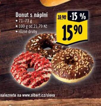 Albert Donut s náplní nabídka