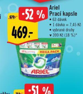 Albert Ariel prací kapsle nabídka