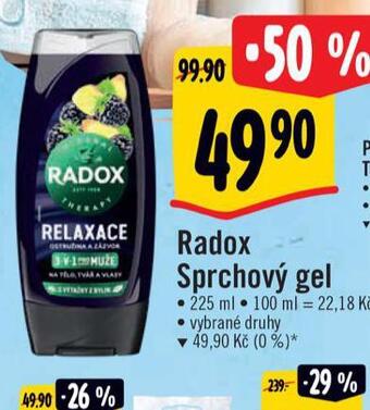 Albert Radox sprchový gel nabídka