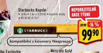 Albert Kávové kapsle starbucks nabídka