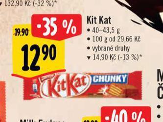 Albert Kit kat nabídka