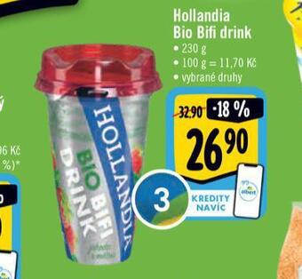 Albert Hollandia bio bifi drink nabídka